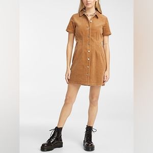 Simons Twik Corduroy Fitted Shirt Dress